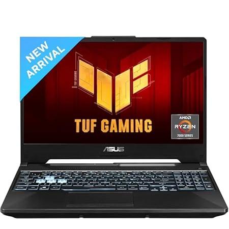 ASUS TUF Gaming A15, AMD Ryzen 7 7435HS, NVIDIA GeForce RTX 3050, 16GB RAM, 512GB SSD, FHD 144Hz 250 nits, 15.6", Windows 11, Black, 2.30KG, FA566NCR-HN075W Gaming Laptop